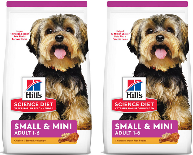 힐스사이언스다이어트 강아지 스몰 앤 미니 기능성 사료, 어덜트, 1.5kg, 2개