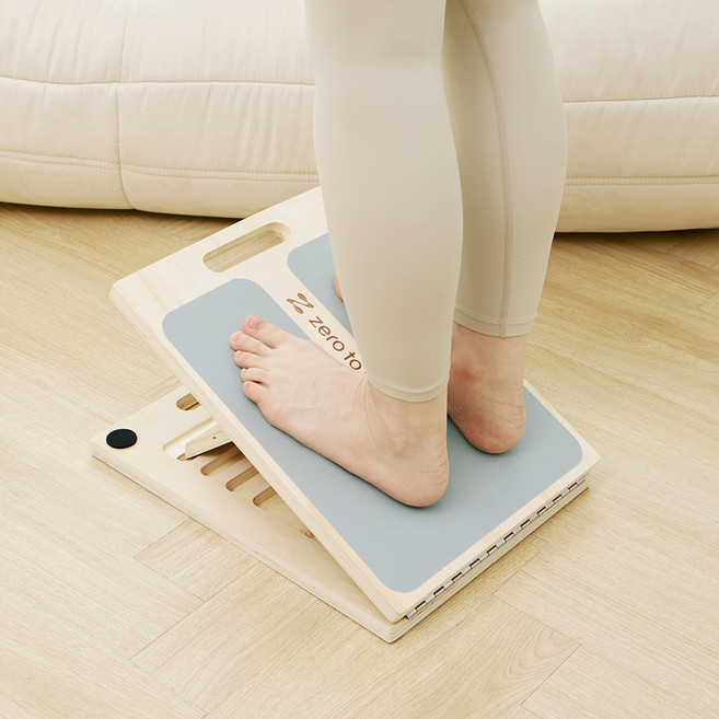 제로투헤라 퍼팩트 레그 테라피 경사 스트레칭 보드, 우드패턴