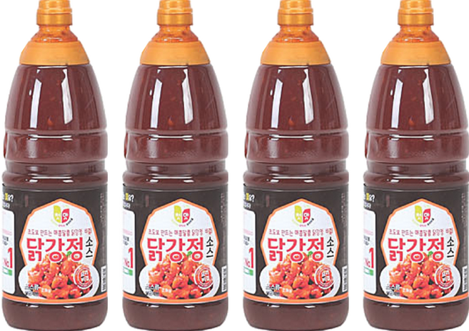 청우식품 닭강정 소스, 2.1kg, 4개