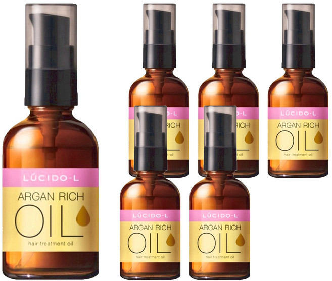 LUCIDO-L 樂絲朵 摩洛哥護髮精華油 超高壓處理 細軟髮適用, 60ml, 6件