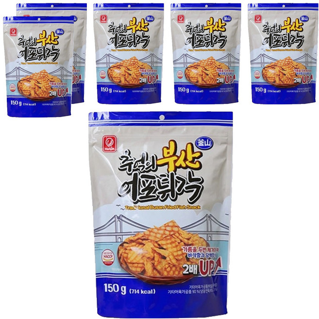 한진식품 추억의 부산 어포 튀각, 6개, 150g