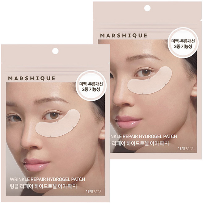마르시끄 링클 리페어 하이드로겔 아이패치, 18개입, 2개