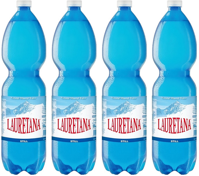 LAURETANA 蘿莉塔娜 天然冰河水, 1.5L, 4瓶