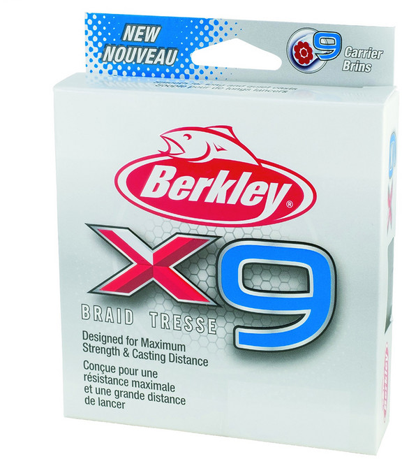 Berkley 貝克力 X9 9股編織PE線 X9BFS30-GG FLGRN 3號, 鮮豔黃, 1捲