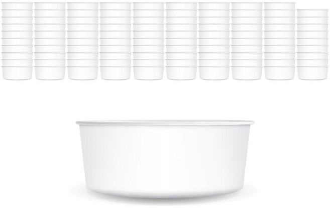 대한 종이 원형용기 380ml, 100개입, 1개