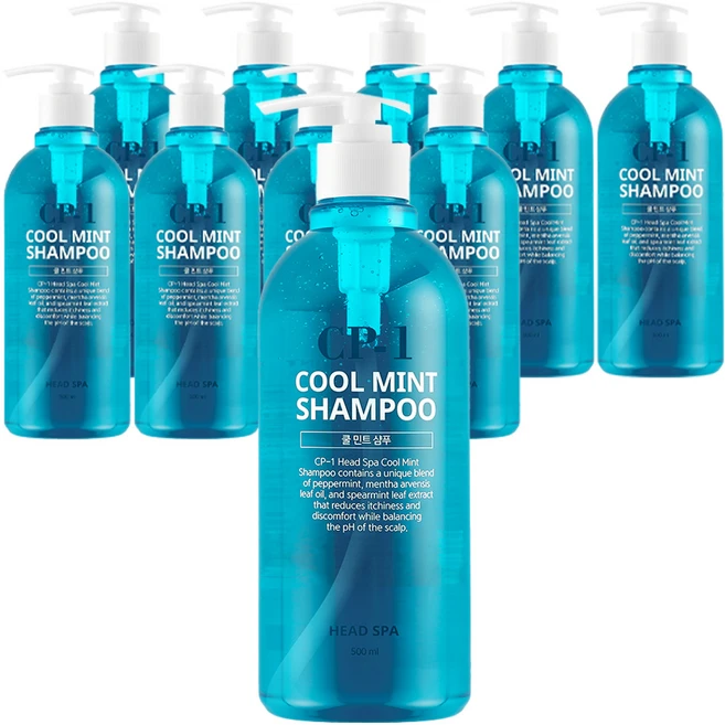씨피원 헤드 스파 쿨 민트 샴푸, 500ml, 10개 - 쿠팡