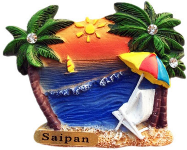 세계 여행 컬렉션 냉장고 자석, 아메리카미국사이판B