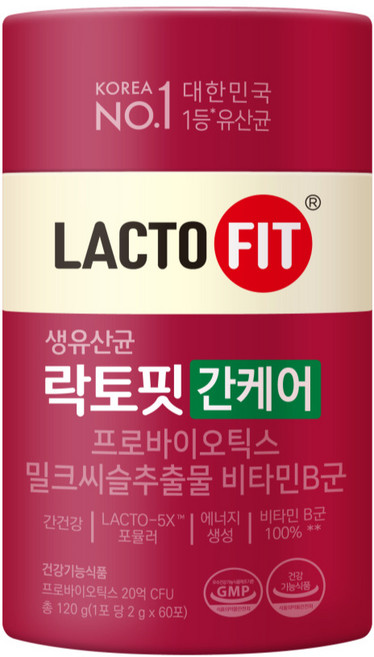 락토핏 간케어 유산균 60p, 120g, 1개