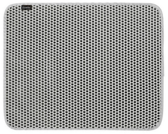 써뉴즈 고양이 사막화 방지 벌집 모양 모래매트, 그레이, 1개