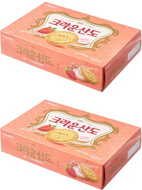 크라운산도 딸기 크림치즈, 323g, 2개