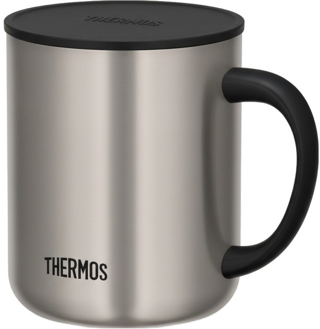 THERMOS 膳魔師 真空保溫馬克杯 JDG-452C, 不鏽鋼霧面, 450ml, 1個