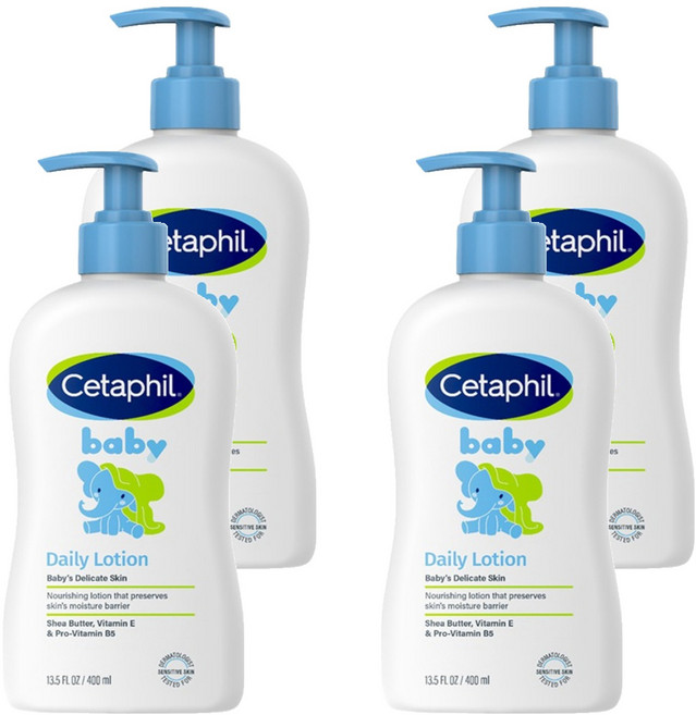 세타필 베이비 데일리 로션, 400ml, 4개