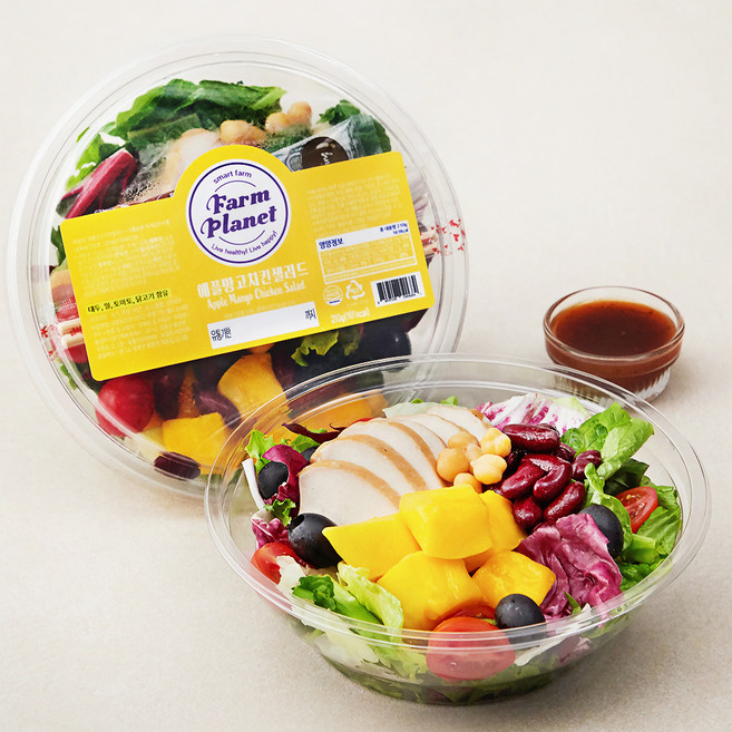 팜플래닛 애플망고 치킨 샐러드, 210g, 2개