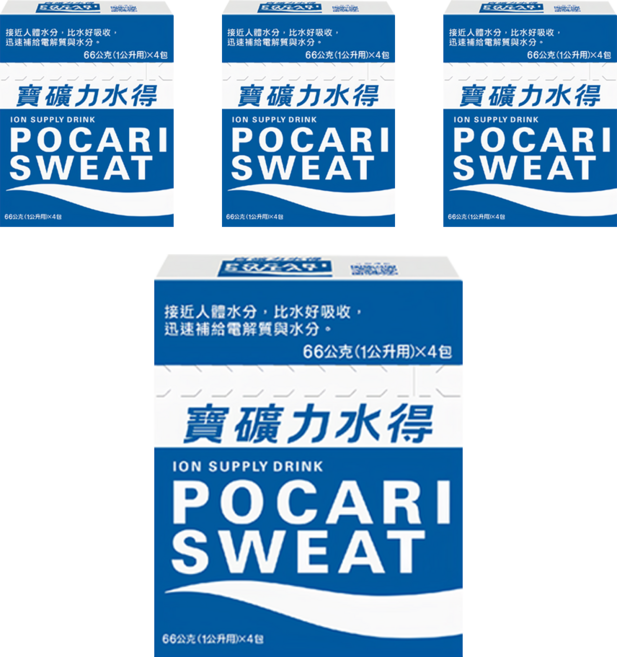 POCARI SWEAT 寶礦力水得 粉末, 66g, 16包