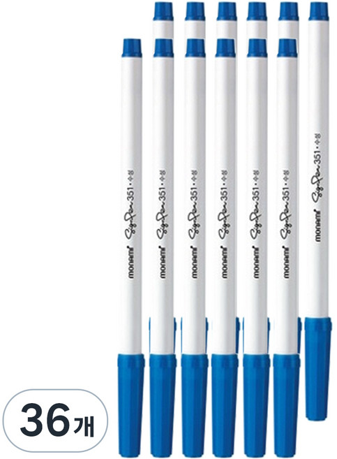 모나미 사인펜 351 DZ, 청색, 36개
