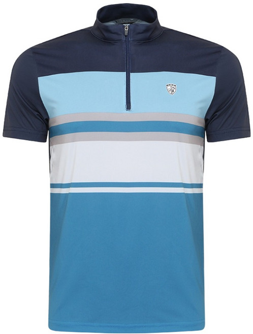 이원재골프 남성용 FU 스트라이프 아이스 반집업 골프셔츠 CTM4BIG2414