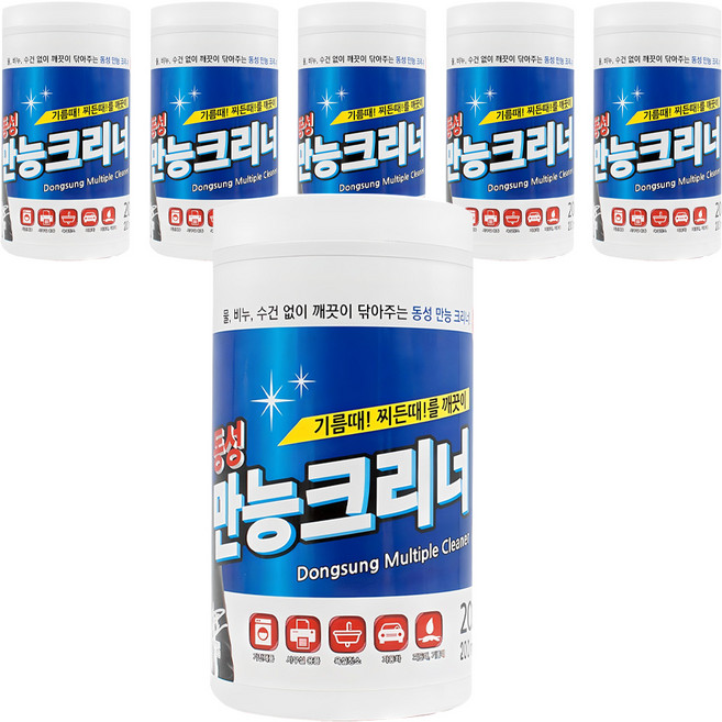 동성크리너 만능크리너 통형 200p, 6개