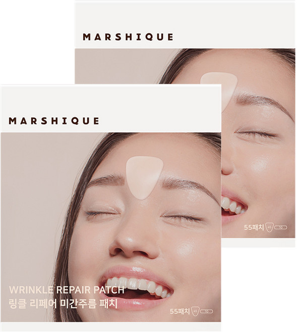 마르시끄 링클 리페어 미간 주름 패치, 55개입, 2개
