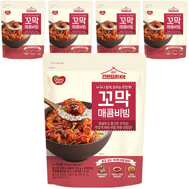 동원 꼬막매콤비빔, 5개, 151.5g