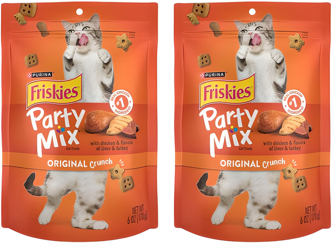프리스키 고양이 파티믹스 간식 멀티팩 치킨, 오리지날, 170g, 2개