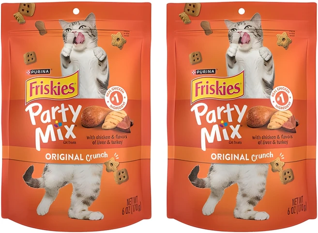 프리스키 고양이 파티믹스 간식 멀티팩 치킨, 오리지날, 170g, 2개 - 쿠팡