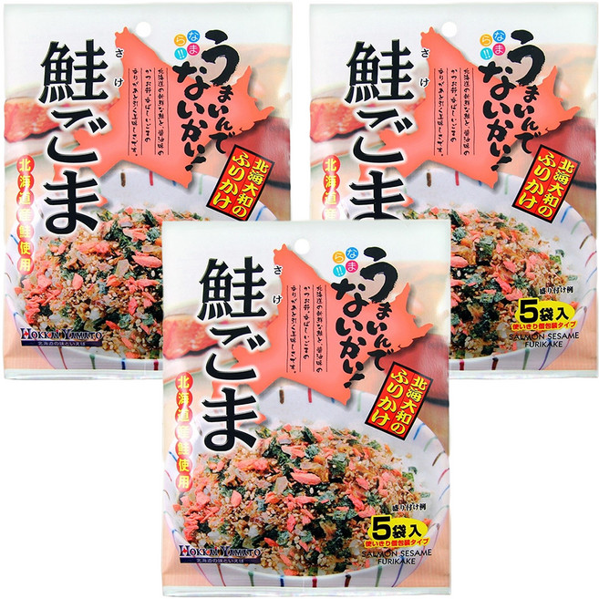 HOKKAI YAMATO 北海鮭魚芝麻香鬆, 15g, 3袋