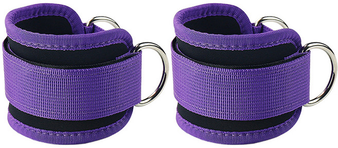 조인메이드 피트니스 앵클 버클 발목 스트랩 2p, 퍼플, 1개