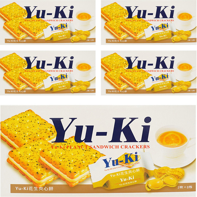 Yu-Ki 花生夾心餅, 150g, 5盒