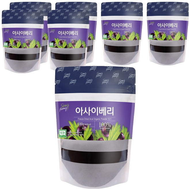 SungPoong 凍乾巴西莓粉, 100g, 7包