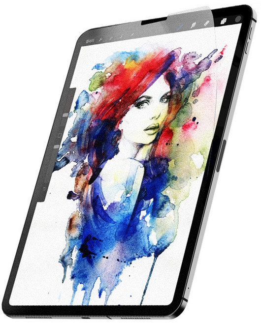 구스페리 종이질감 태블릿 액정보호필름 세트, 투명