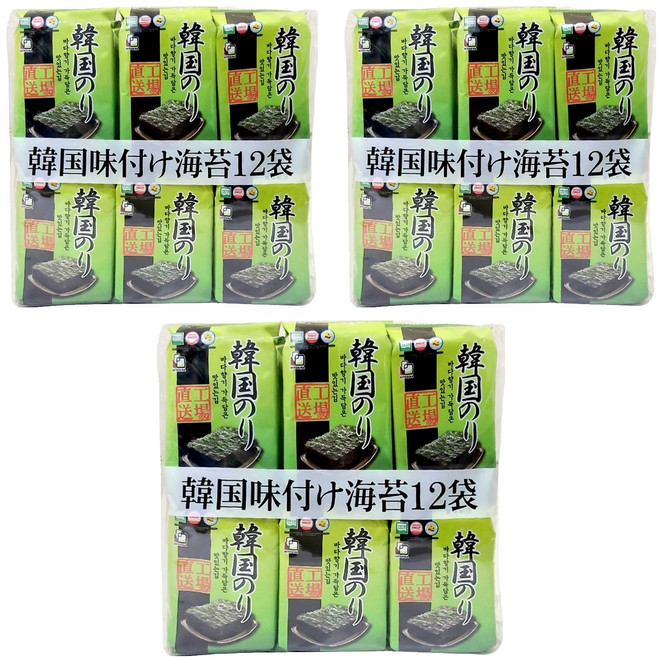 orionjako 韓國味付海苔, 42g, 3袋