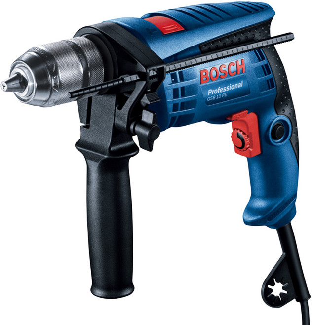 BOSCH 博世 台灣公司貨 四分震動電鑽套裝組 GSB13RE-VP, 1組