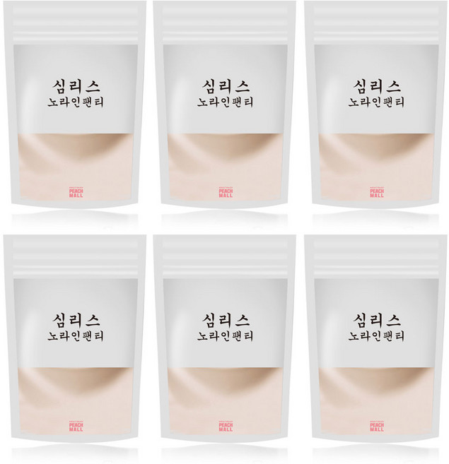 피치몰 여성용 무봉제 심리스 팬티 6p