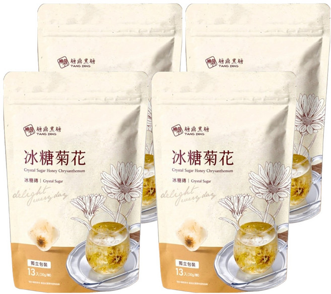 糖鼎 冰糖菊花, 30g, 13顆, 4包