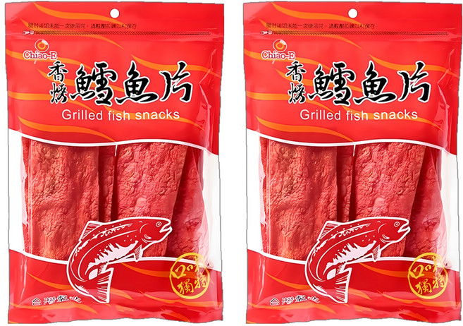 Chiao-E 巧益 香烤鱈魚片, 180g, 2包
