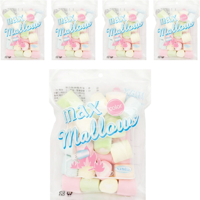 卜祥 香烤彩色棉花糖, 150g, 5包
