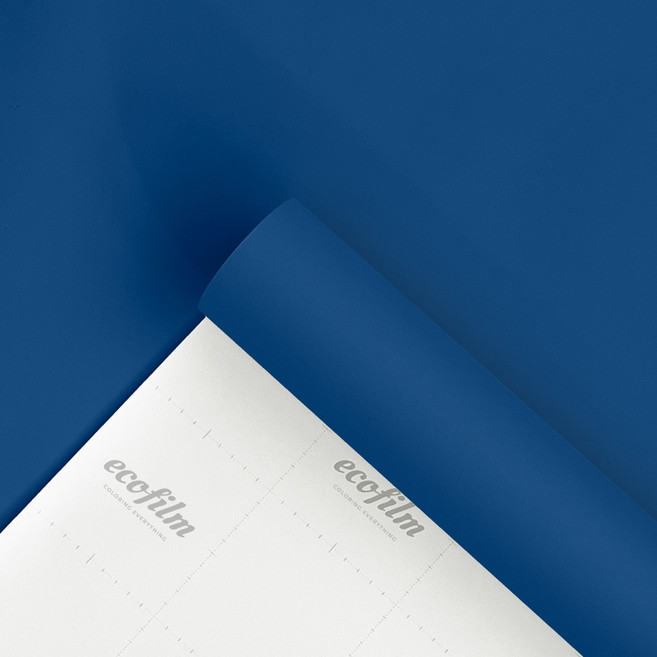 에코필름 에어프리 접착식 무광 인테리어 필름, 비비드블루 SC30