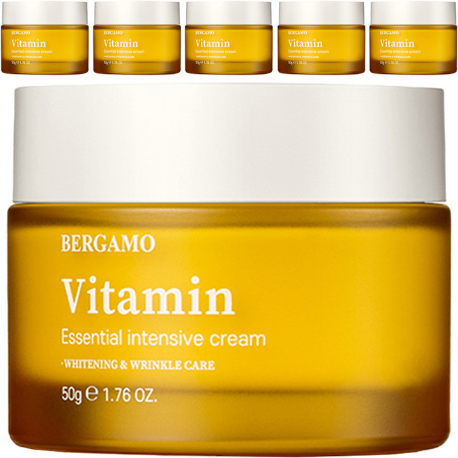 베르가모 비타민 에센셜 인텐시브 크림, 50g, 6개