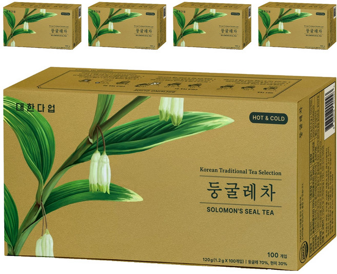 대한다업 둥굴레차, 1.2g, 5개, 100개입