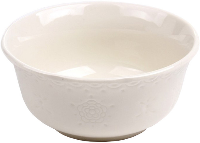 블룸엣홈 쉐비로즈 대접, 화이트, 1개