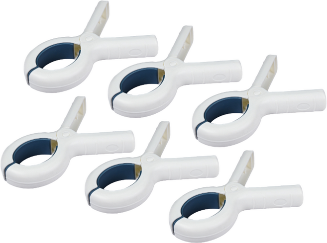 모던모어 심플 방풍 빨래집게, 혼합색상, 6개