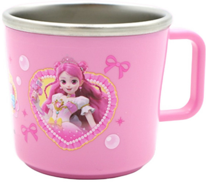 르번 프린세스 캐치티니핑 논슬립 스텐컵, 하츄핑, 1개, 220ml