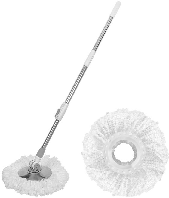 띵크픽 고급형 핸드 스핀 밀대 + 극세사 걸레 세트, 혼합색상, 1세트