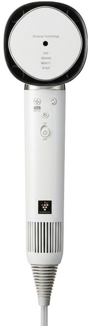 SHARP 夏普 智慧溫控吹風機 IB-WX901T-W 簾狀四氣流 PCI自動除菌離子技術 55°C, 月光白