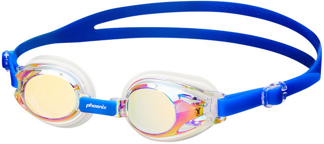 피닉스 아동 미러 수경 PN-505JM, 블루, 1개