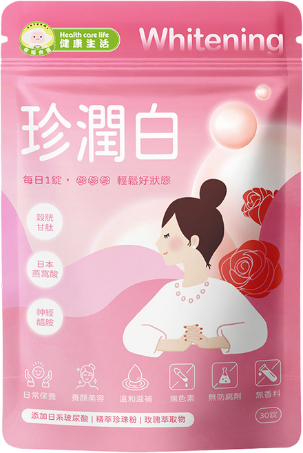 NATURMI 幸福米寶 珍潤白 營養素, 30顆, 1包