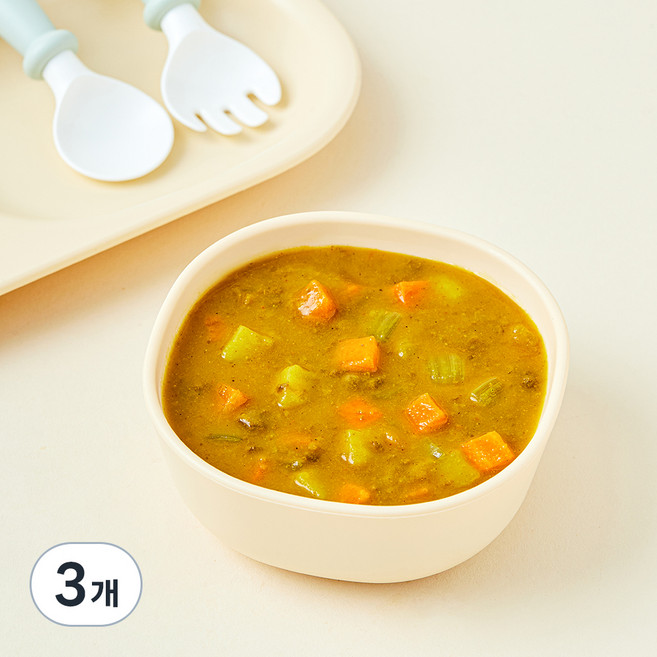 킨더가든 한우 야채카레, 130g, 3개