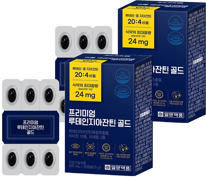 일양약품 프리미엄 루테인지아잔틴 골드, 2개, 15g