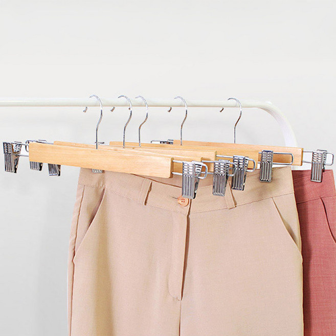 리벤스 프리미엄 원목 바지걸이, 혼합색상, 20개