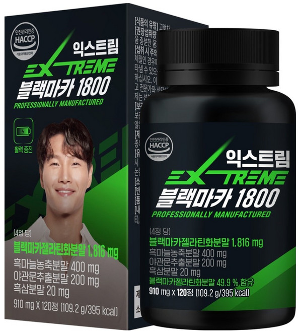 익스트림 블랙마카 1800, 120정, 1개